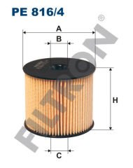 YAKIT FİLTRESİ PARTNER-BERLINGO-206-307-406-807-C5-C8-JUMPY-XANTIA-XSARA-SCUDO-EXPERT 2.0HDI-FILTRON PE816.4-1906.77-1906.A6-1906.76-1901.65