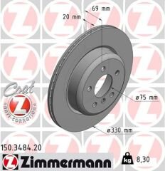 FREN DISKI ARKA BMW F10 F11-ZIMMERMANN 150.3484.20-34216775287