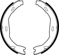 FREN BALATASI ARKA PARK FRENI MERCEDES W204 S204 C204 A207-DELPHI LS2006-A0044208620