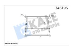 RADYATÖR BRAZİNG ASTRA F 1.4I-1.6I KLİMASIZ MEK 525x298x22 AL/PL/BRZ-KALE-1300112-90469375-1300154-1300140