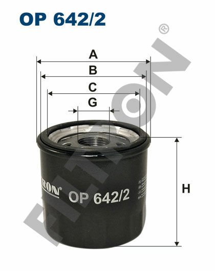 YAĞ FİLTRESİ CLIO I-II-III-KANGOO-TWNG-MODUS 1.2 03-FILTRON OP642.2-8200257642-1520800QAG