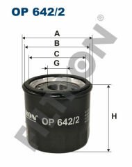 YAĞ FİLTRESİ CLIO I-II-III-KANGOO-TWNG-MODUS 1.2 03-FILTRON OP642.2-8200257642-1520800QAG