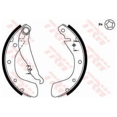 ARKA PABUÇ BALATA CORSA B 3.93-9.00 CORSA C 00-12.09 TIGRA 94-00 ASTRA F 92-9.98 200x28-TRW-1605952-1605041-1605052