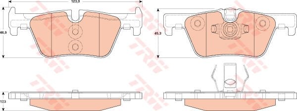 FREN BALATASI ARKA BMW F20 F30 F22 F32 F33 F34 F36-TRW-34216873093-34216850569-34218855013