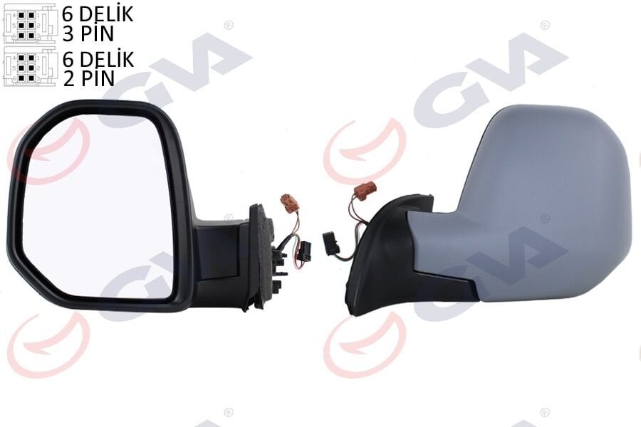 DIŞ DİKİZ AYNASI SOL BERLINGO-PARTNER 08 ELEKTRİKLİ ISITMALI ASTARLI KONVEKS VM-6118EHPL-GVA 1045161-8153.TR-1606642780