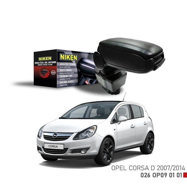 ARACA ÖZEL KOL DAYAMA SİYAH OPEL CORSA D 07-14-NIKEN 026OP090101