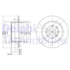 ARKA FREN AYNASI VECTRA B 96-02 270 x 10 x 4DL DOLU 90495268-DELPHI BG3141-569209-90512909-93182288-569117