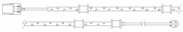 BALATA FISI ON JAGUAR XF I X250 08 15-DELPHI LZ0254-C2Z16061