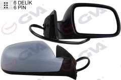 DIŞ DİKİZ AYNASI SAĞ 307 02 ELEKTRİKLİ ISITMALI ASTARLI SENSÖRLÜ KONVEKS 6 FİŞ VM-207EHPSR-GVA 1043310-8149.AX-8152.58-8152.76