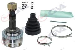 AKS KAFASI DIŞ ÖN CORSA C-COMBO 1.3 CDTI-1.7DTI 00-06 ABS Lİ 29 DİŞ 22x28x52 150mm-GVA 4490210K-374377-374218-93172150