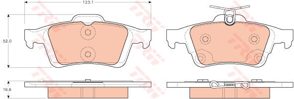 ARKA BALATA FOCUS II CMAX 03 CONNECT 02 LAGUNA III 07 VECTRA C 02 C5 08 SIGNUM 03 93192623-1605200-TRW-3M512M008AC-440601689R-WVA23482