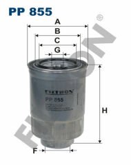MAZOT FILTRESI MAZDA B2500 BT50 D 06 10 RANGER D 99 10 L200 2.5 DI 07 15 TOYOTA HILUX- PİCKUP COROLLA 1.8-2.0 DZL-CARINA II-HIACE II 2.4 D-FILTRON PP855-9M349150AA-WE0113ZA5A-1770A053