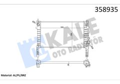 RADYATÖR OPEL MOKKA-MOKKA X A14NET OTOMATİK 1.4 12- CHEVROLET TRAX-KALE 358935-1300360-95298556