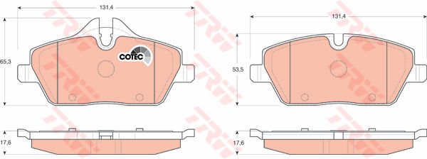 FREN BALATASI ON BMW E87 MINI R55 R56 R57 R58 F54-TRW-34116774050