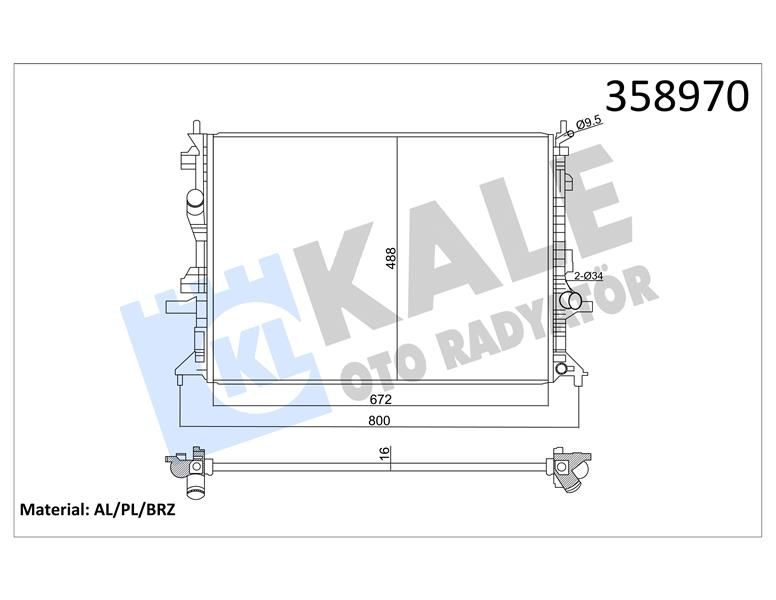 MOTOR SU RADYATORU FOCUS IV 17 1.5 ECOBLUE 1.0 -1.5-2.0 ECBOOST 1.5 VCT-KALE 358980-2238311-2258572-JX618005BC