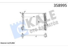 RADYATÖR OPEL MOKKA 1.4-1.6 12- MOKKA X 1.4-1.6 CDTI 12- 1300365-1300366-42418327-94552132-KALE 358995-42418327-94552132-42361594-42418326