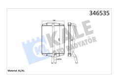 KALORİFER RADYATÖRÜ BRAZİNG KA 96-08 FIESTA IV 95-02 PUMA 97-02 1.3-1.6 247x198x22-KALE-1011670-1113626-1206843