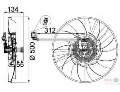 FAN MOTORU PREMIUM LINE 276DT DISCOVERY 3 L319 04 09 DISCOVERY 4 L319 09 18-MAHLE-PGG500370 LR025965