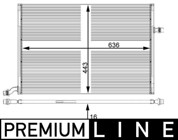 ILAVE SU RADYATORU MERCEDES C-CLASS W205 S205 C205 A205-MAHLE-A0995002003