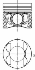 PISTON SEGMAN 0.25 83.25mm MERCEDES OM651 W204 C218 W212 W166 W221 W639 B906-KOLBEN 40776610-A6510301017