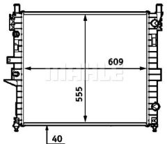 MOTOR SU RADYATORU MERCEDES ML-CLASS W163 98 05-MAHLE-A1635000103