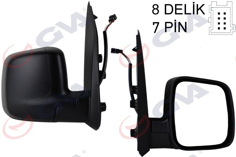 DIŞ DİKİZ AYNASI SAĞ FIORINO-BIPPER-NEMO 07 ELEKTRİKLİ ISITMALI SENSÖRLÜ KONVEKS 7 FİŞ VM-6115EHSR-GVA 1029330-735460567-8153.VH