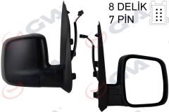 DIŞ DİKİZ AYNASI SAĞ FIORINO-BIPPER-NEMO 07 ELEKTRİKLİ ISITMALI SENSÖRLÜ KONVEKS 7 FİŞ VM-6115EHSR-GVA 1029330-735460567-8153.VH
