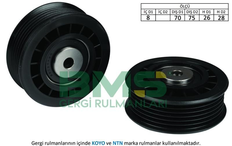 KAYIS GERGI RULMANI MERCEDES W201 W124 W210 W461 W140 W638 B901 B904 KANALLI-BMS 205-A6012000770