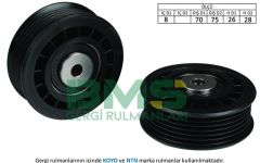 KAYIS GERGI RULMANI MERCEDES W201 W124 W210 W461 W140 W638 B901 B904 KANALLI-BMS 205-A6012000770