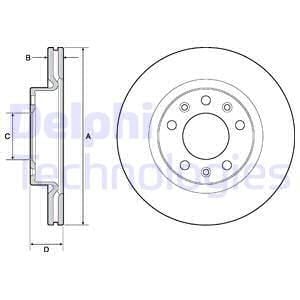 ÖN FREN AYNASI PEUGEOT P308 II-P308 SW II 13 266x48x22x5DL HAVALI-DELPHI BG4700C-1610704680