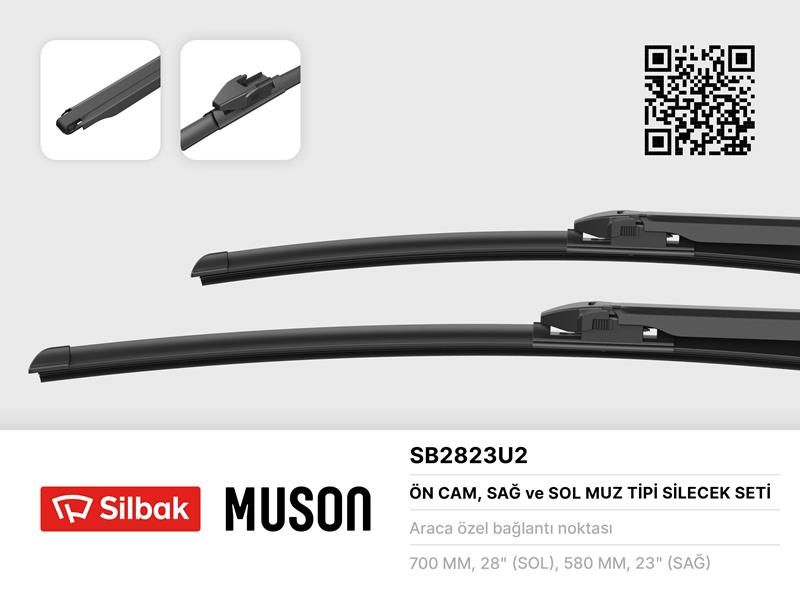 SİLECEK SÜPÜRGESİ 700/580MM MUZ TİPİ CIVI SEDAN FD 01/06-12/07 -CIVI HATCHBACK EU FK/FN 01/0 6-12/11-SILBAK