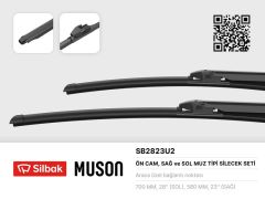 SİLECEK SÜPÜRGESİ 700/580MM MUZ TİPİ CIVI SEDAN FD 01/06-12/07 -CIVI HATCHBACK EU FK/FN 01/0 6-12/11-SILBAK