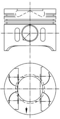 PISTON SEGMAN 0.50 88.50mm MERCEDES OM611 OM612 OM613 W203 W210 W163 W220 W638 B901 B905 Euro 3-KOLBEN 41014620-A6110301517-0045602