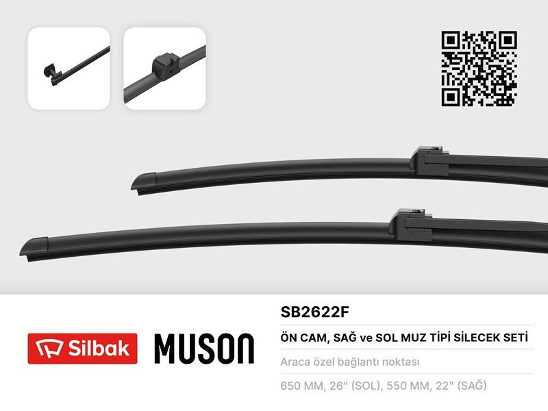 SİLECEK SÜPÜRGESİ 650/550MM MUZ TİPİ SCENIC II 05/03-SILBAK