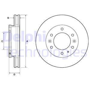 ON FREN DISKI FORD RANGER TKE 2.2-3.2 11 MAZDA BT 50 2.2TDCI 12-DELPHI BG9140C-AB311125AA-AB311125AC-1763037