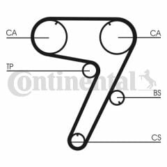 TRİGER KAYIŞI 173x180 FIAT TIPO 2.0 16V 91-95 ALFA OMEO 155 2.0T 16V 94-96 LANCIA 2.0 5279XS-CONTI CT931-60809415-7774591