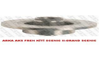 ARKA AKS FREN KİTİ SCENIC II-GRAND SCENIC-SNR-7701208230-8200209774