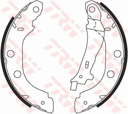 ARKA PABUÇ BALATA KNG 1.2 1.5DCİ 1.6 1.9 97 05 NISSAN PRIMERA 1.6 1.8 2.0TD 96-01 228x42-TRW GS8655-7701207556-7701208063-440603J325
