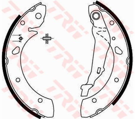 ARKA PABUÇ BALATA AVENSIS 1.6 1.8 2.0 1.6VVT-I/1.8VVT-I 2.0 VVTİ 2.0TD 2.0D-4D 98 03 228x36-TRW GS8632-0449505020-0449505030