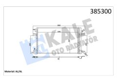 KLİMA KONDENSERİ RADYATÖRÜ - OTOMATİK ASTRA J-ZAFIRA C-CRUZE 1.4-1.6-1.7-2.0-KALE-39140128-13377763-13267649-1850220