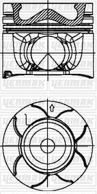 MOTOR PİSTON SEGMAN STD MITSUBISHI 86MM-YENMAK 31-04023-000