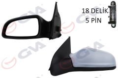 DIŞ DİKİZ AYNASI SOL ASTRA H 04 ELEKTRİKLİ ISITMALI ASTARLI ASFERİK 5 FİŞ VM-968EHPAL 13312982-GVA 1090150-6428274-6428917-6428786