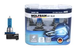 AMPUL 12V H11 55 PGJ19-2 SKY BLUE BEYAZ IŞIK-WOLFRAM 29311 SB-7701049263-6216.A3