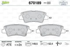 ÖN BALATA PANDA 0.9 12 1.2 12 1.2LPG 12 1.3D MULTIJET 12 14 LANCIA YPSILON 1.2 1.3D 11-VALEO-77365927-77366212-77366274