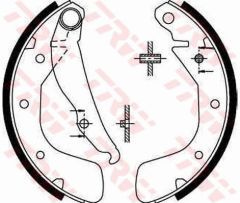 ARKA PABUÇ BALATA CORSA C 00-09 VECTRA A 93-95 ASTRA F 91-98 LACETTI 05 NUBIRA 03 200x46-TRW GS8543-1605056-1605042-1605953-1605929