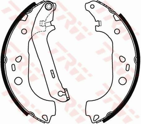 ARKA PABUÇ BALATA TRANSİT TOURNEO CONNECT 1.8 1.8Dİ 1.8TDCİ 02-12.2013 228x57-TRW GS8471-4387344-5039061-2T142200AC