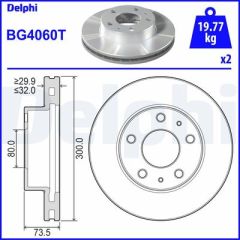 ÖN FREN DİSKİ JUMPER III-BOXER III-DUCATO III 06 CAP:300 KALINLIK:32-DELPHI BG4060T-4249.37-4249.38-51740249-51705758