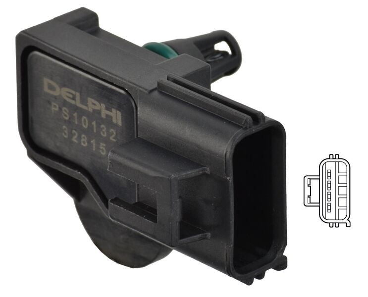 MAP SENSÖRÜ - FORD C-MAX. FİESTA. FOCUS. MONDEO. S-MAX. TRANSİT 10/03-DELPHI PS10132-1S7A9F479AC 1S7A9F479AB 1439900