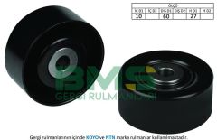 ALTERNATÖR GERGİ RULMANI PARTNER-BERLINGO 1.4-1.6 16V-P206 1.4 16V-P307-C4 1.6 16V-BIPPER-NEMO 1.4-BMS 074-5751.98-5751.C9-5751.G3-9684015280