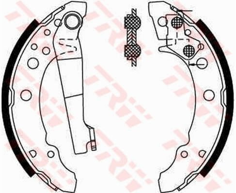 ARKA PABUÇ BALATA GOLF II-III-JETTA II-III-PASSAT-POLO-IBIZA II-TOLEDO-CORDOBA 180x31-TRW GS8166-171609525A-171609526A-171609527F